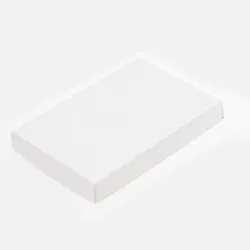12 Choc Gloss White Folding Lid